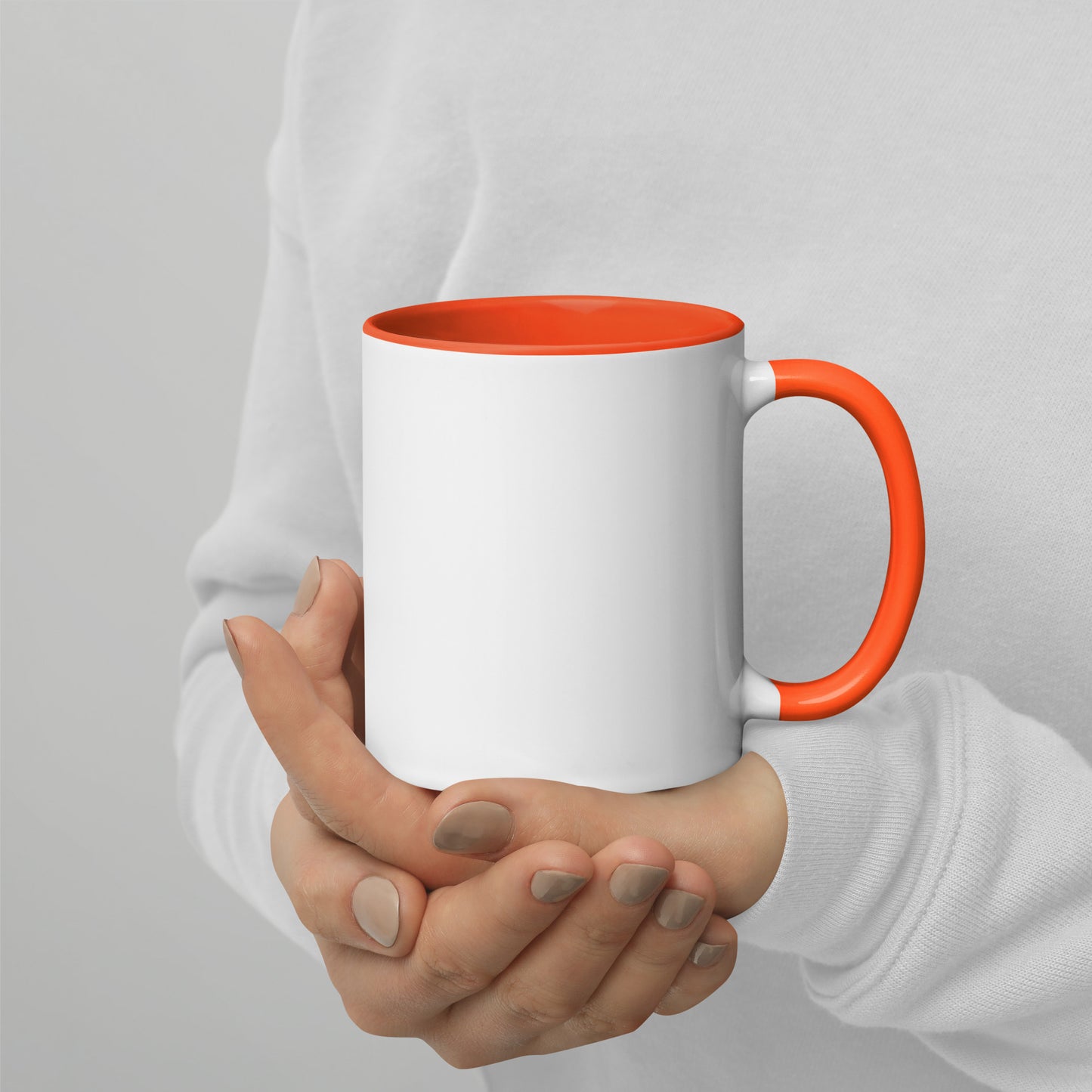 11oz Logo Mug w Orange Accents